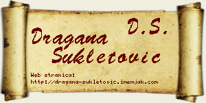 Dragana Šukletović vizit kartica